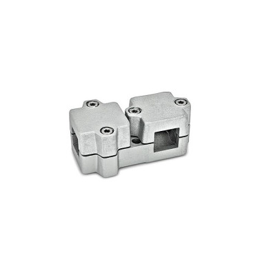 Ganter Abrazaderas de conexión en ángulo, aluminio GN 194-V30-V30-50-2-BL