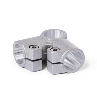 Ganter Abrazaderas de conexión acodadas, Aluminio GN 196-B42-B42-2-BL