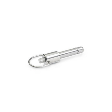 Ganter Pasadores de fijación de acero inoxidable, con bloqueo axial GN 214.6-10-120