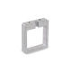 Ganter Soportes de par de torsión, aluminio, para actuadores lineales cuadrados configurables GN 296.2-30-MT