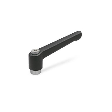 Ganter Palancas de apriete ajustables, Zamac, casquillo de acero inoxidable GN 300.1-108-M12-SW