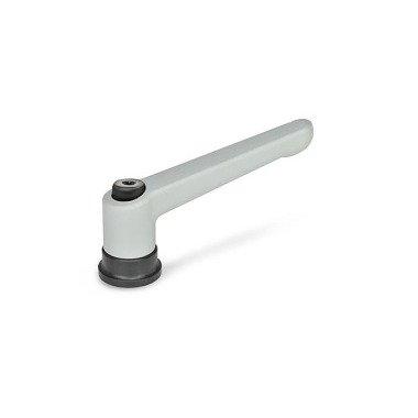 Ganter Palancas de apriete ajustables con fuerza de apriete aumentada, casquillo de acero GN 300.4-78-M8-SR