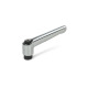 Ganter Palancas de apriete ajustables, Zamac, casquillo de acero pavonado GN 300-108-B12-CR