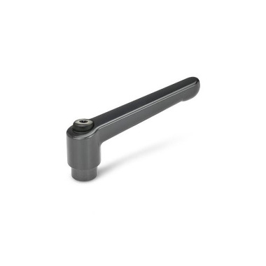 Ganter Palancas de apriete ajustables, Zamac, casquillo de acero pavonado GN 300-108-M14-SZ