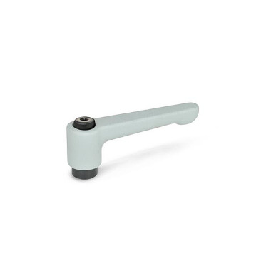 Ganter Palancas de apriete ajustables planas, Zamac, casquillo de acero GN 302-78-M12-SR