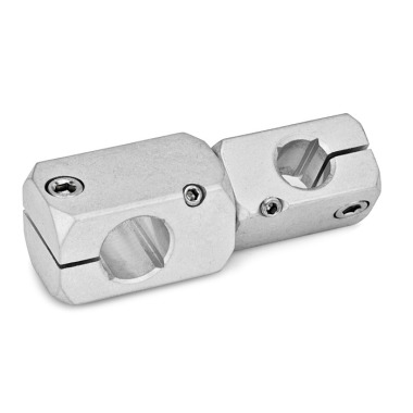 Ganter Abrazaderas orientables de dos ejes, aluminio GN 475-B10-B10-MT