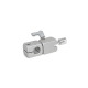 Ganter Estribos de sujeción para rótula giratoria, aluminio GN 487-B10-Q-M5-I-1-EL