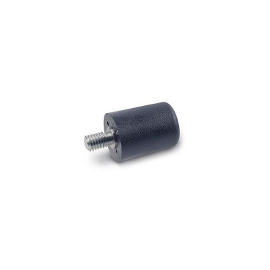 Ganter Manillas giratorias, eje de acero inoxidable GN 599.5-16-M6-9