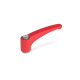 Ganter Palancas de apriete ajustables, Zamac, casquillo de acero inoxidable GN 602.1-44-B5-RS