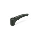 Ganter Palancas de apriete ajustables, Zamac, casquillo de acero GN 602-44-B5-SW