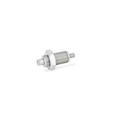 Ganter Pernos de retención, acero inoxidable / pomo de plástico GN 613-10-GK-NI