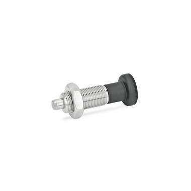 Ganter Pernos de retención, acero inoxidable / pomo de plástico GN 613-6-AK-NI