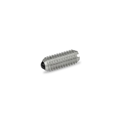 Ganter Posicionadores de muelle de acero inoxidable, con esfera cerámica, acero inoxidable GN 615.5-M4-KN