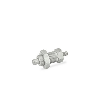 Ganter Pernos de retención, acero inoxidable / pomo de plástico GN 617-10-GK-NI