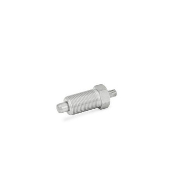 Ganter Pernos de retención, acero inoxidable / pomo de plástico GN 617-10-G-NI