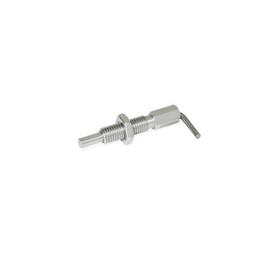 Ganter Pernos de retención de acero inoxidable GN 7017-10-M16-BK-NI