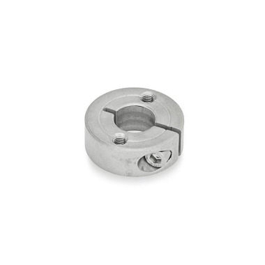 Ganter Anillos de apriete semipartidos, acero inoxidable, con orificios de brida GN 7062.2-42-B20-NI-C