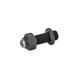 Ganter Bases de apriete oscilantes, ajustables, acero GN 709.3-30-M20-BR