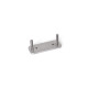 Ganter Pletinas, acero inoxidable, con espárragos roscados, para bisagras multiarticuladas (Aluminio) GN 7247.6-NI-60-20-MT