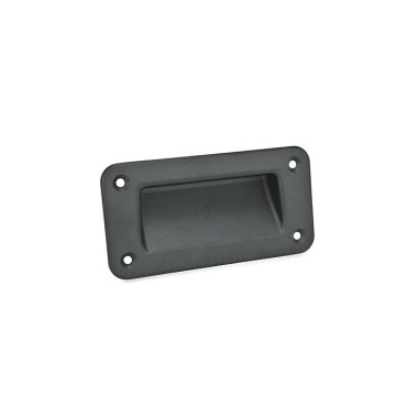 Ganter Tiradores tipo cubeta, Zamac, tipo atornillado GN 7330-155-A-1-SW