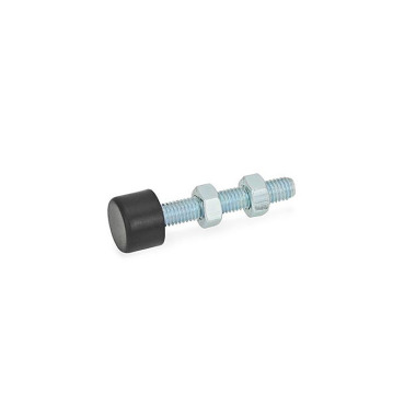 Ganter Tornillos de apriete, acero, con/sin tapa de protección GN 807-M12-128-B