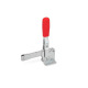 Ganter Cepos de palanca, acero, palanca de accionamiento vertical, con base de montaje horizontal GN 810-75-E