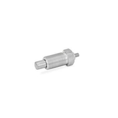 Ganter Pernos de retención de acero inoxidable / pomo de plástico GN 817-10-12-G-NI