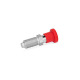 Ganter Pernos de retención de acero inoxidable con pomo rojo GN 817-16-20-C-NI-RT