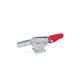 Ganter Cepos de palanca, acero, palanca de accionamiento horizontal, con mecanismo de bloqueo, con base de montaje horizontal GN 820.3-230-ML