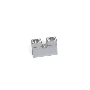 Ganter Bloques de cojinetes, para tornillos de ajuste GN 827, aluminio GN 828-8-UA-12-AM