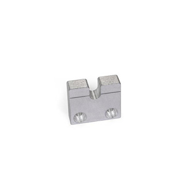 Ganter Bloques de cojinetes, para tornillos de ajuste GN 827, aluminio GN 828-8-UB-15-AM