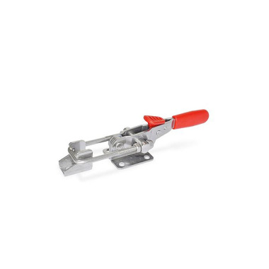 Ganter Cepos de palanca de acero inoxidable, con bloqueo, accionamiento por tracción GN 851.3-700-T6-A4