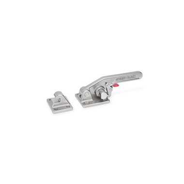 Ganter Cepos de palanca de acero inoxidable, con bloqueo, para servicio pesado GN 852.3-1700-T-NI