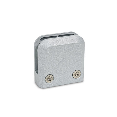 Ganter Abrazaderas de soporte de panel, zamac, para paneles de vidrio y plástico GN 939-ZD-60-12-FA-SR