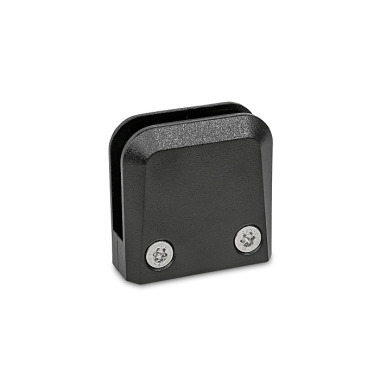 Ganter Abrazaderas de soporte de panel, zamac, para paneles de vidrio y plástico GN 939-ZD-60-12-FA-SW