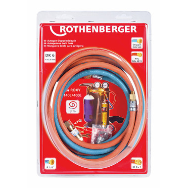 Rothenberger Juego de manguera doble ROXY 3m 35785