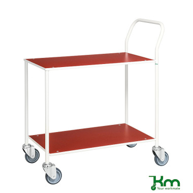 Kongamek Carro de mesa pequeño, totalmente soldado, 840 x 430 x 970 mm KM173-1