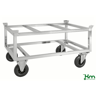 Kongamek Carretilla para palets galvanizada con soporte para palets KM221-EPB