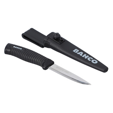 BAHCO Cuchillo de acero inoxidable con mango de 2 componentes - 15 piezas en expositor de mostrador 2446-BL