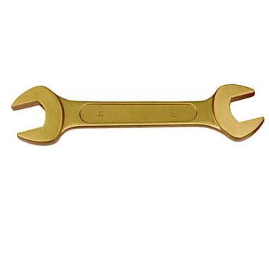 BAHCO Llave de boca doble, antichispas, bronce aluminio, 7x9 mm NS006-0709