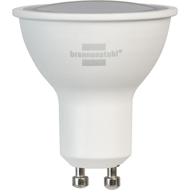 Brennenstuhl Connect WiFi GU10 Lampe (WLAN Glühbirne kompatibel mit Amazon Alexa und Google Assistant, 326lm, 4,5W, warmweiß (2700K) kaltweiß (6500), stufenlos dimmbar, kostenfreie App) 1173780000