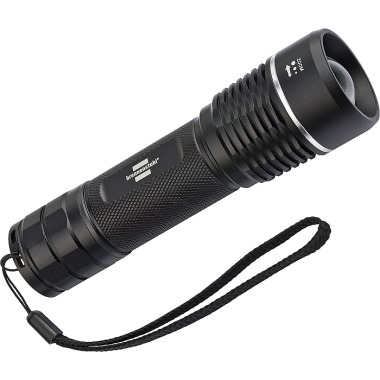 Brennenstuhl LuxPremium Akku-Fokus LED-Taschenlampe TL 1200 AF IP67 / Taschenleuchte mit heller CREE-LED (stufenloser Fokus, 1250 lm, 220m Leuchtweite, max. 15h Leuchtdauer) 1178600800