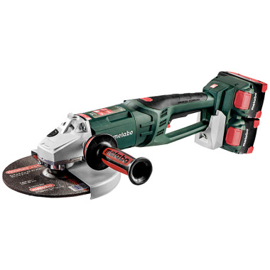 Metabo Akku-Winkelschleifer WPB 36-18 LTX BL 230 (613102810) Kunststoffkoffer 18V 4x8Ah LiHD + ASC 145 Duo