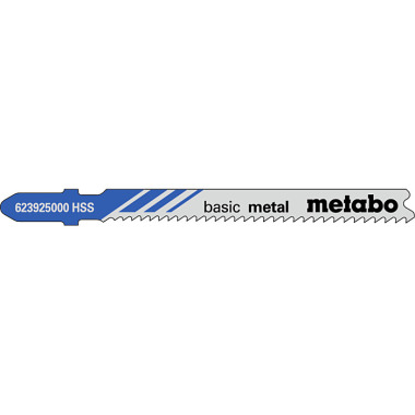 Metabo 5 Stichsägeblätter basic metal 66/ 1,9-2,3 mm, progressiv, HSS, mit Eintauchspitze (623925000)