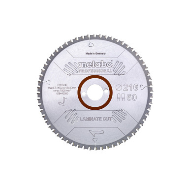 Metabo Sägeblatt laminate cut - professional, 216x2,4/1,8x30 Z60 FZ/TZ 0° (628442000)