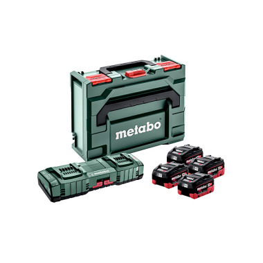 Metabo Basis-Set 4x LiHD 10Ah + ASC 145 DUO + metaBOX (685143000)