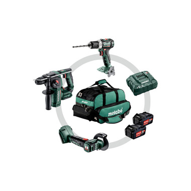 Metabo Akkuset Combo Set 3.1.1 18 V (691174000) BS 18 L BL + BH 18 LTX BL 16 + CC 18 LTX BL Karton