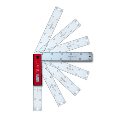 BMI Equerre de menuisier/d’onglet 400x182mm 8 en 1 716400182