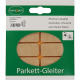 Parkettgleiter Premium 20 x 40mm Filz natur eck.selbstkl. 542040