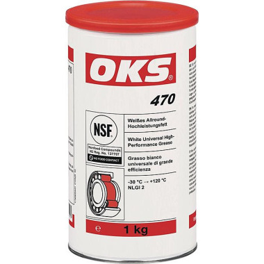 Weißes Allround-Hochleistungsfet t OKS 470 weiß NSF H2 1kg Dose OKS 1136900443